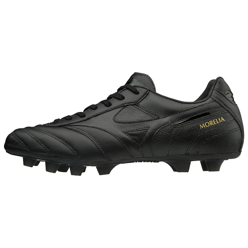 Men's Mizuno Football Boots Black/Black MORELIA II MD Shoes - P1GA181400